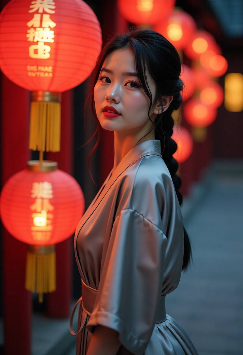 橙色窗帘
